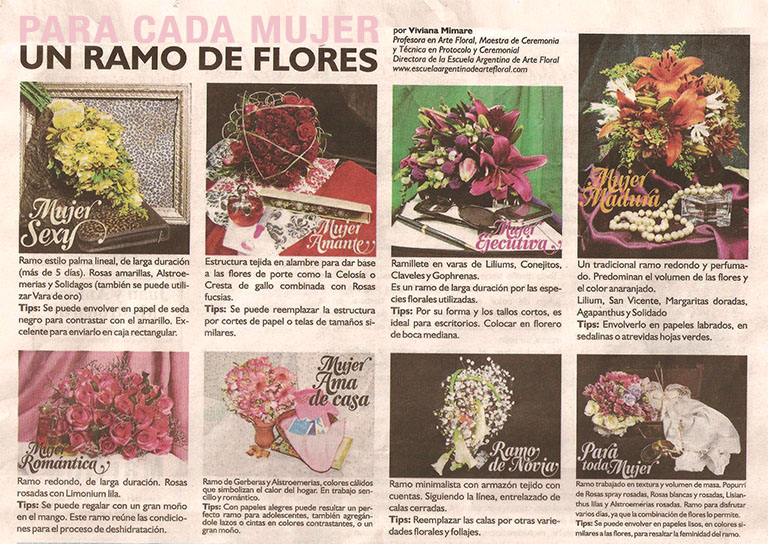 Para cada mujer un ramo de flores